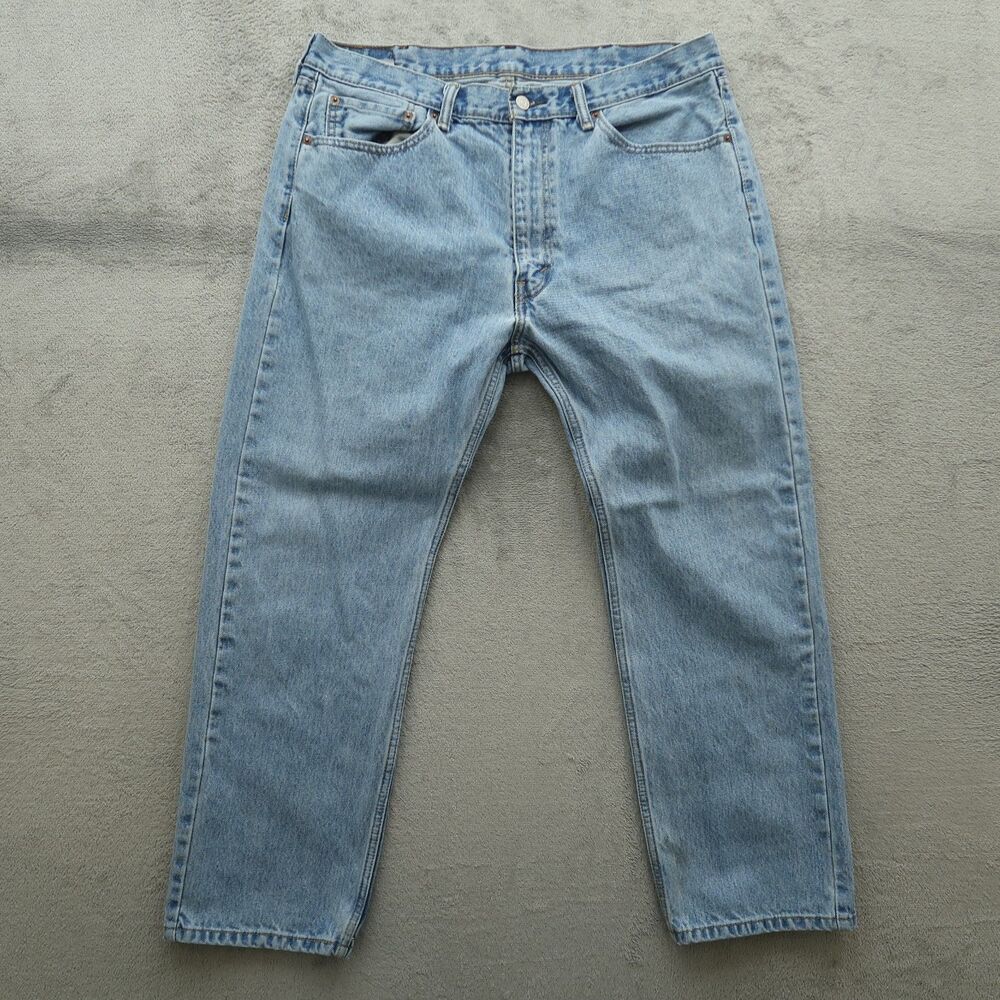 Levi's 505 Jeans Mens Size 38x29 Blue Regular Straight 100% Cotton Denim
